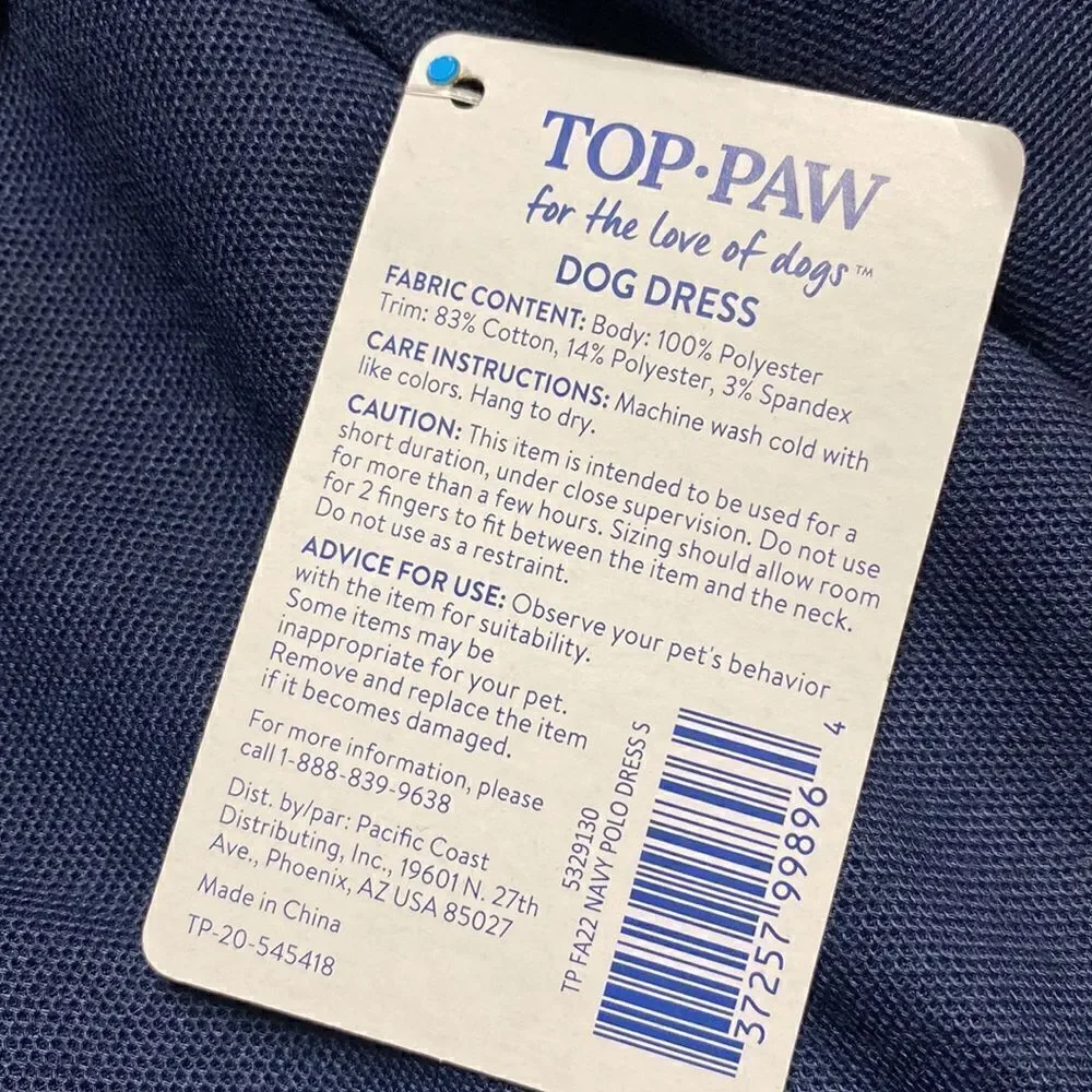 Preppy Navy Dog Dress